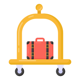 Тележка для багажа иконка