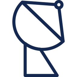 estación satélite icono