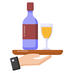 Wine drink icon