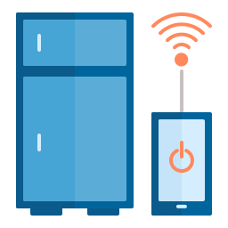 Smart fridge icon