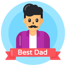 el mejor padre icono