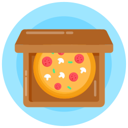 scatola delle pizze icona
