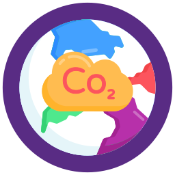 la contaminación del aire icono