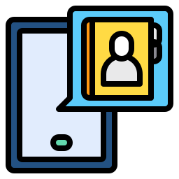 libreta de contactos icono