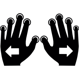 Push all fingers to expand icon