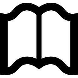 esquema de libro abierto icono