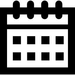 Calendar with spring icon