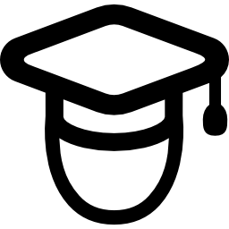 Student head with cap icon
