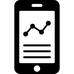 zakelijke tool voor mobiele analyse icoon