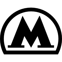 Логотип московского метро иконка