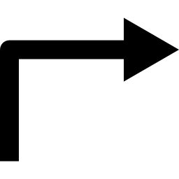 Right arrow angle icon