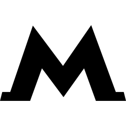 simbolo del logo della metropolitana di tbilisi icona