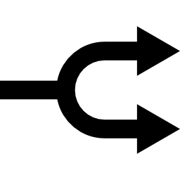 doble flecha derecha icono