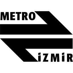 símbolo del logotipo del metro de izmir icono