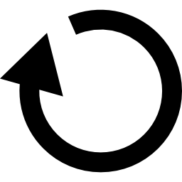 kreisförmiger rotierender pfeil icon