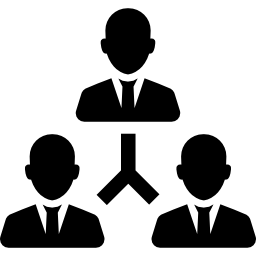 werknemers verbindingen symbool icoon