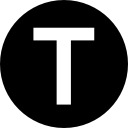 okrągły symbol logo metra w sydney ikona