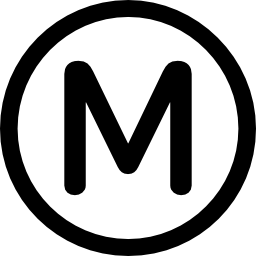 logo paryskiego metra transportowego ikona