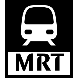 metro-logo van singapore icoon