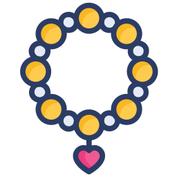 Pearl necklace icon
