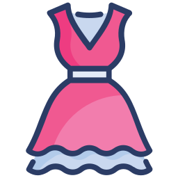 Bride dress icon