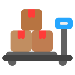 Parcel weight icon