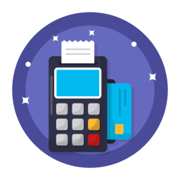 Credit card machine icon