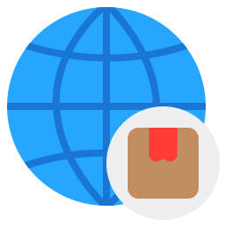 wereldwijde distributie icoon