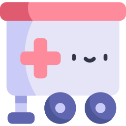 Mobile hospital icon