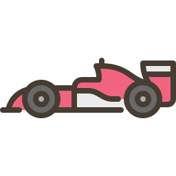 coche de carreras icono