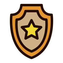 distintivo scudo icona