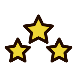 tres estrellas icono