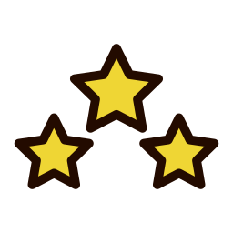 tre stelle icona
