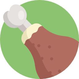 Chicken leg icon