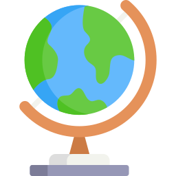 Globe earth icon