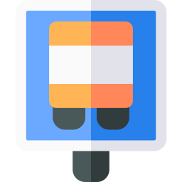 Bus stop icon