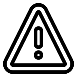 triangolo di attenzione icona