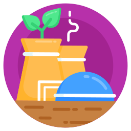 Eco factory icon