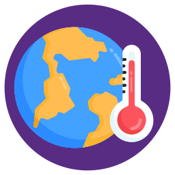 opwarming van de aarde icoon