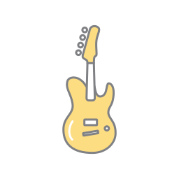 elektryczna gitara basowa ikona