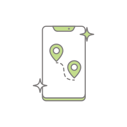 Мобильная карта иконка