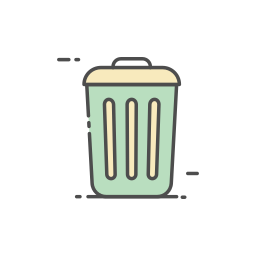 Trash can icon