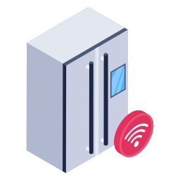 Smart refrigerator icon