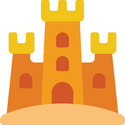 Sand castle icon