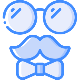 Glasses and mustache icon