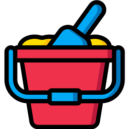 Sand bucket icon