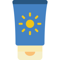 crema solar icono