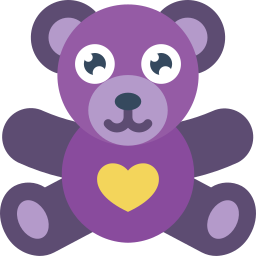 oso de peluche icono