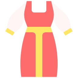 traditionelles kleid icon