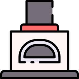 Wood fired oven icon